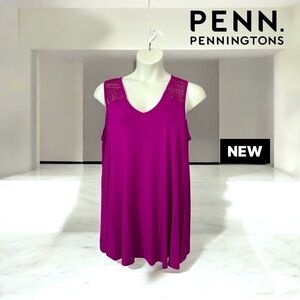 NWOT, Penningtons, Plus Size Sleeveless Top, 2X